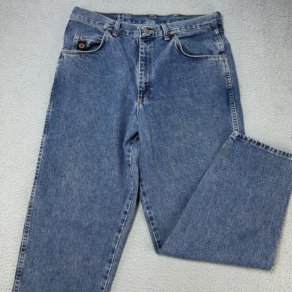 Vintage Wrangler Jeans 34x30 Mens Baggy Tapered‎ Silver Edition Made in USA Prep